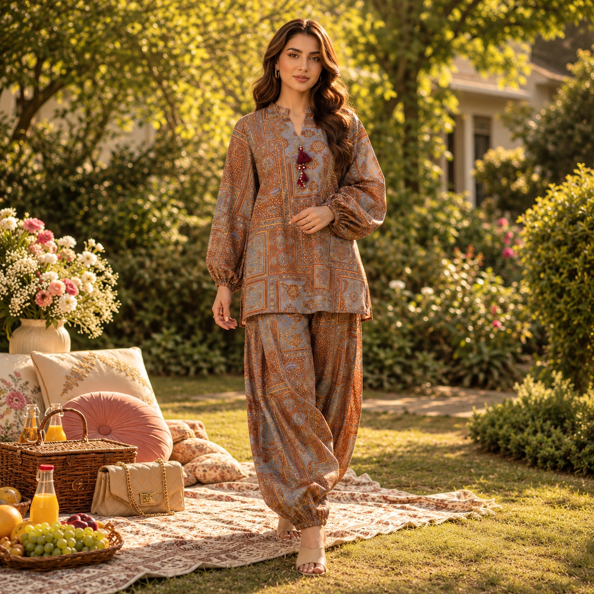 Vintage Mosaic Co-Ord Set
