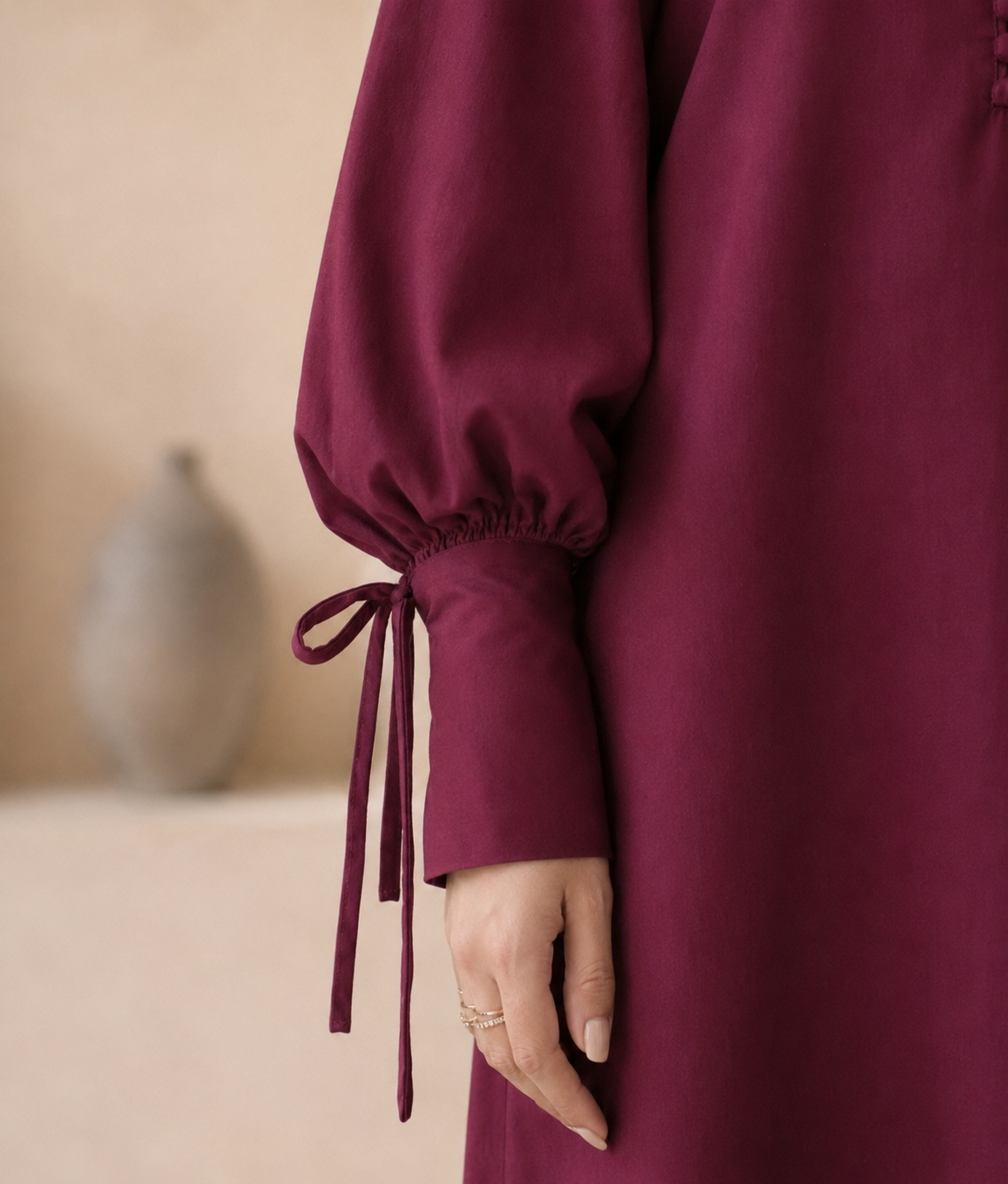 Berry Wine ( 2 Pc Kaftan style long shirt)
